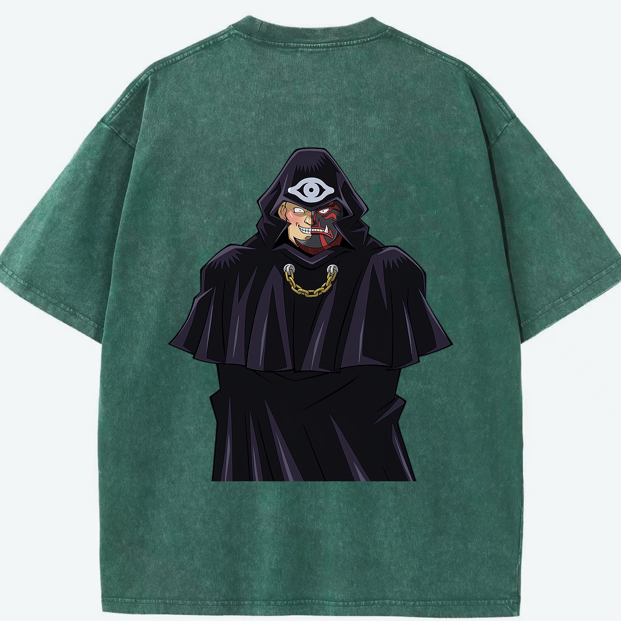 （画像用） 遊☆戯☆王 Yu-Gi-Oh! 綿100% ヴィンテージ風 半袖Tシャツ（背面プリント）